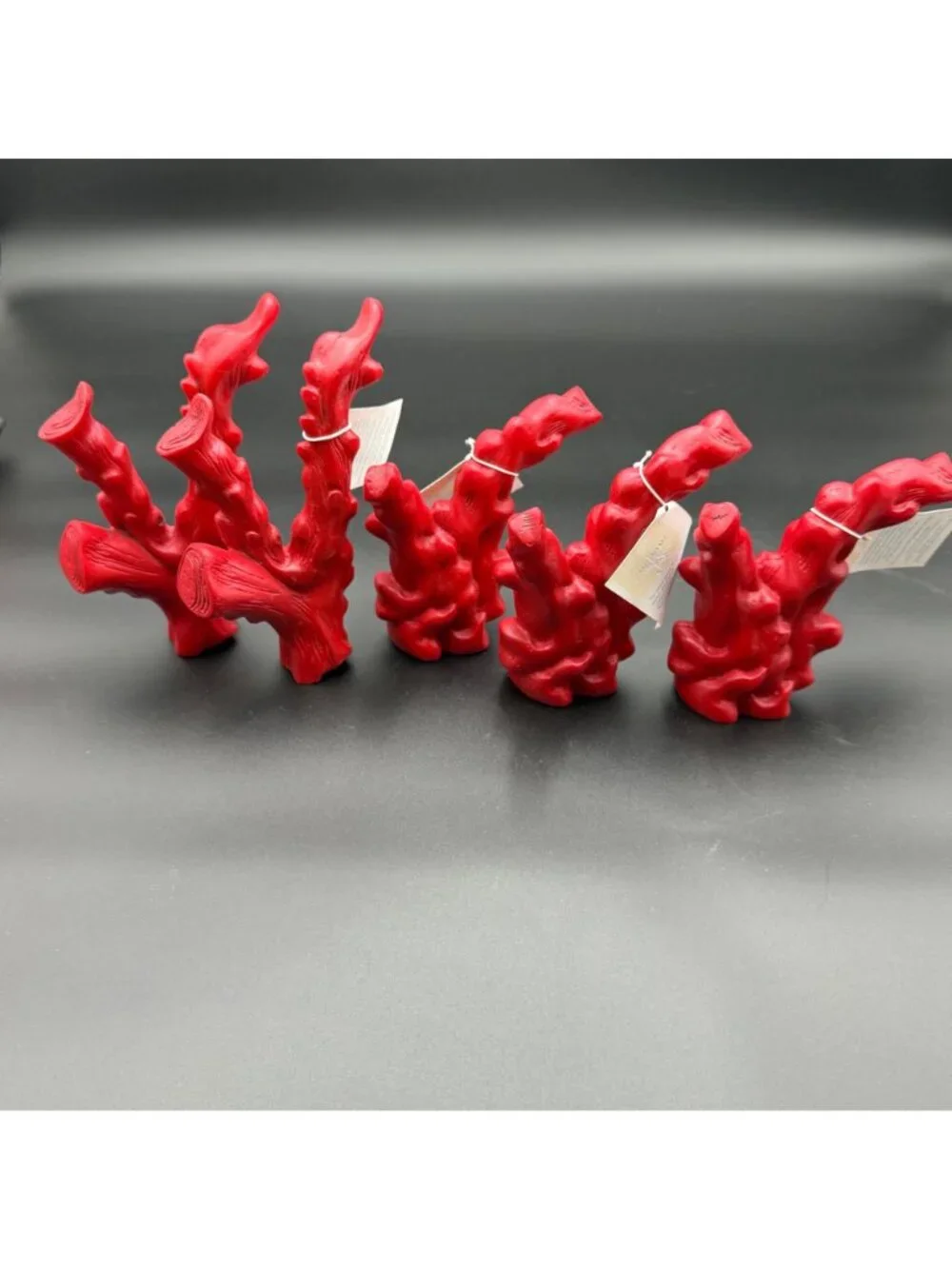 Set of Five Pottery Barn Resin Coral branch decor piece